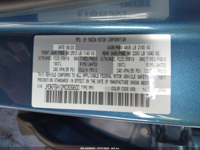 Mazda py turbo 2021 JM3KFBAY2M0309800 Image 9