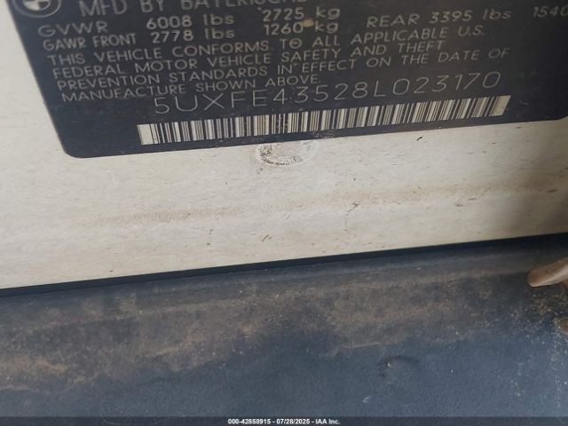 2008 BMW X5 5UXFE43528L023170 Photo 8