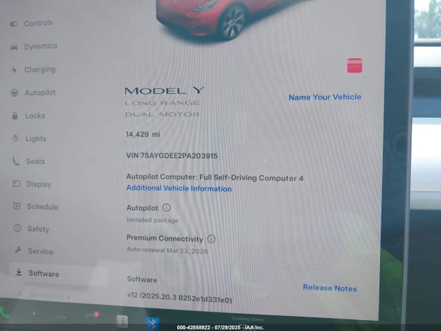 2023 TESLA MODEL Y 7SAYGDEE2PA203915 Photo 6