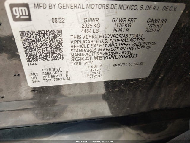 GMC lyx 2022 3GKALMEV5NL309811 Image 9
