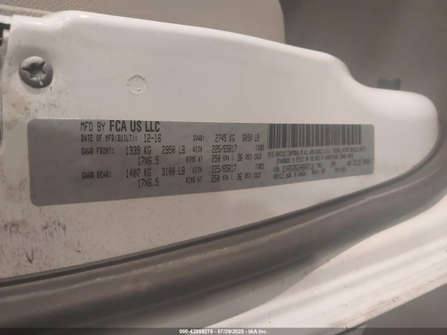 2017 Dodge Grand Caravan Se მანქანა იყიდება აუქციონზე, vin: 2C4RDGBG2HR667118, აუქციონის ნომერი: 42859278