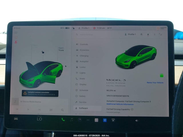 Tesla MODEL 3 2019 5YJ3E1EB3KF365176 Image 7