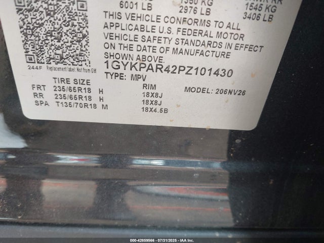 2023 CADILLAC XT6 1GYKPAR42PZ101430 Photo 8