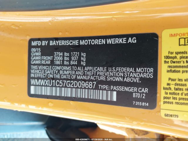 2016 MINI HARDTOP WMWXU1C57G2D09687 Photo 8