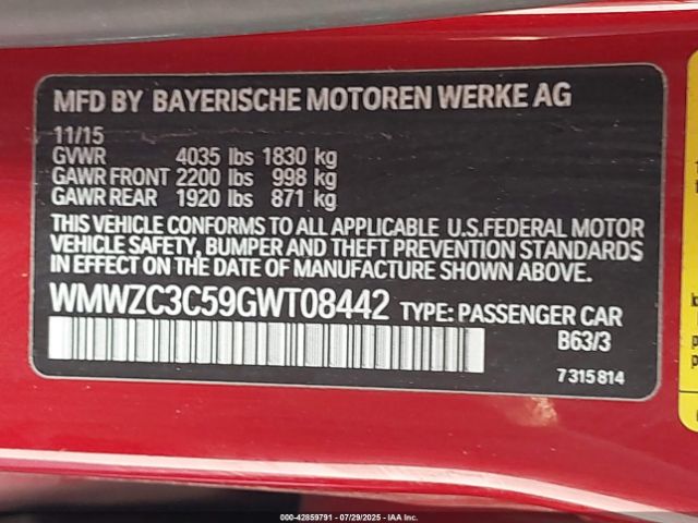 2016 MINI COUNTRYMAN WMWZC3C59GWT08442 Photo 8