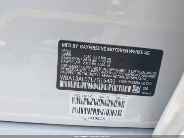 2020 BMW M235I GRAN COUPE WBA13AL07L7G15489 Photo 8