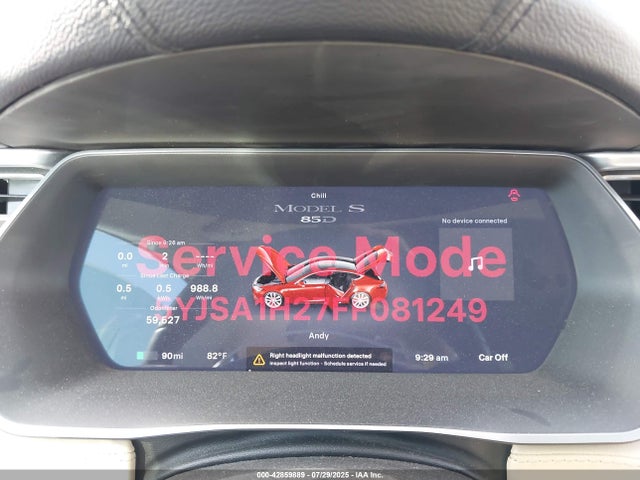 2015 TESLA MODEL S 5YJSA1H27FF081249 Photo 6