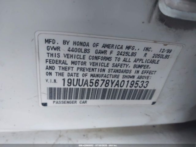 2000 ACURA TL 19UUA5678YA019533 Photo 8