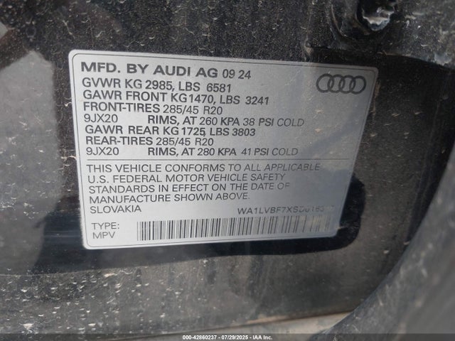 2025 AUDI Q7 WA1LVBF7XSD016310 Photo 8