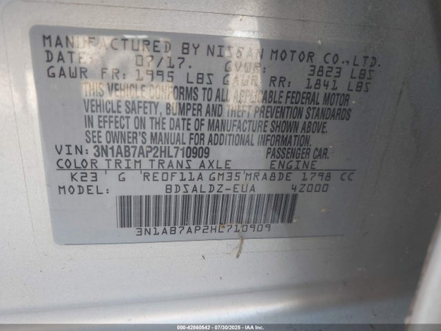 Nissan 2017 2017 3N1AB7AP2HL710909 Image 9