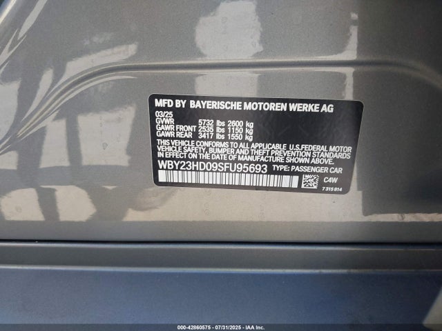 BMW I4 2025 WBY23HD09SFU95693 Image 45