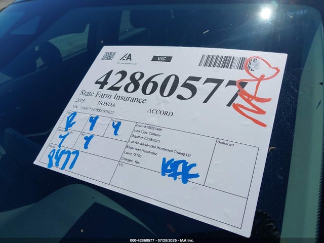 Honda l15be 2025 1HGCY1F28SA003022 Image 17