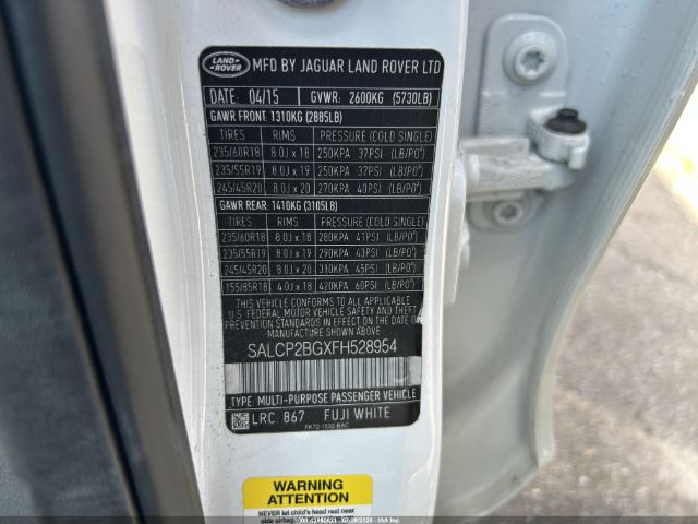 2015 LAND ROVER DISCOVERY SPORT SALCP2BGXFH528954 Photo 8