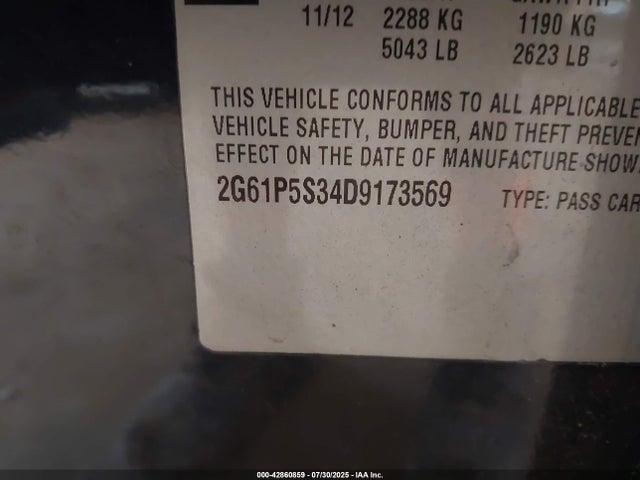 2013 CADILLAC XTS 2G61P5S34D9173569 Photo 8