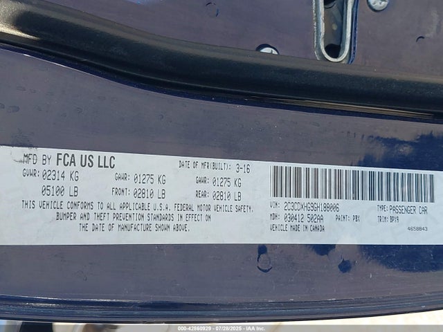 Dodge 2016 2016 2C3CDXHG9GH188006 Image 9