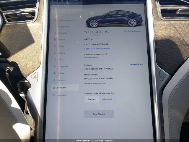 2013 TESLA MODEL S 5YJSA1DN6DFP06348 Photo 6