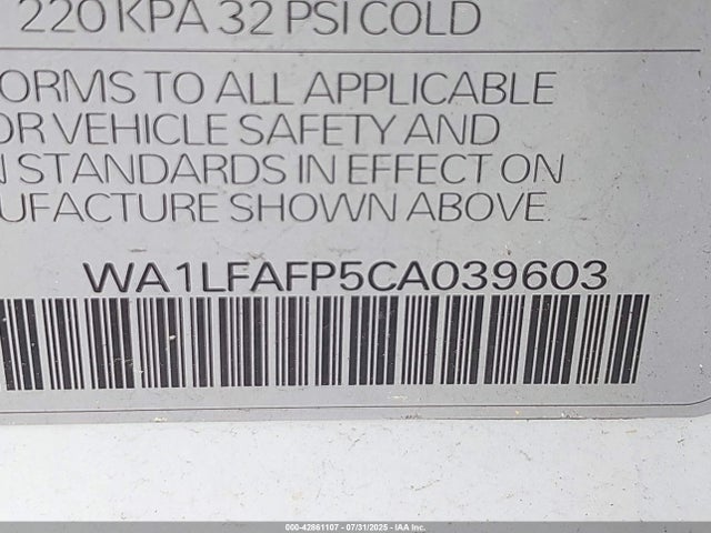 2012 AUDI Q5 WA1LFAFP5CA039603 Photo 8