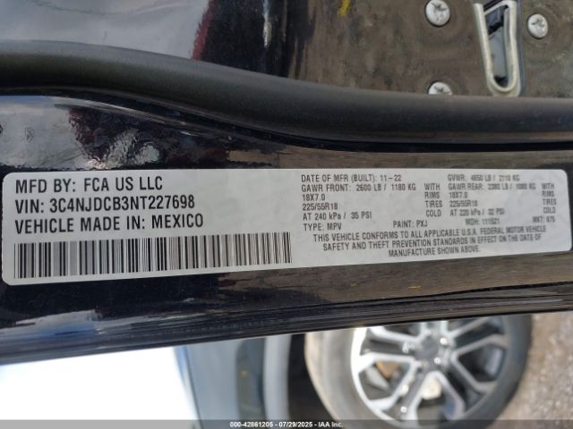 2022 JEEP COMPASS 3C4NJDCB3NT227698 Photo 8