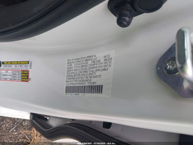 Honda j35y7 2023 5FNRL6H91PB008270 Image 9