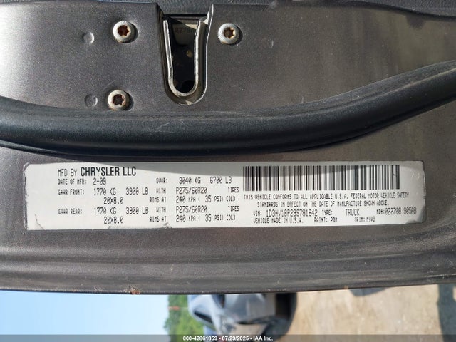 Aukcja sprzedaży 2009 Dodge Ram 1500 Slt/sport/trx, vin: 1D3HV18P29S781642, numer aukcji: 42861859