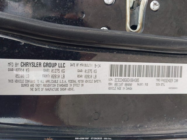 Dodge Charger 2014 2C3CDXBG6EH364385 Image 9