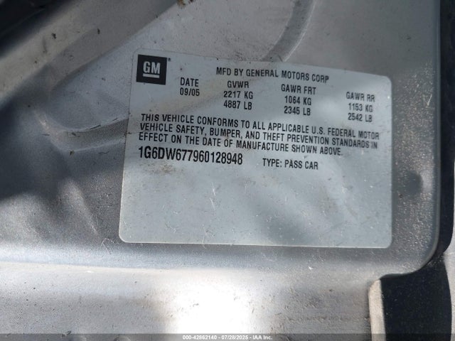 2006 CADILLAC STS 1G6DW677960128948 Photo 8