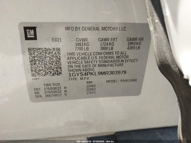 2021 CADILLAC ESCALADE ESV 1GYS4PKL9MR303979 Photo 8