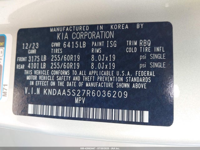 KNDAA5S27R6036209 KIA 2024