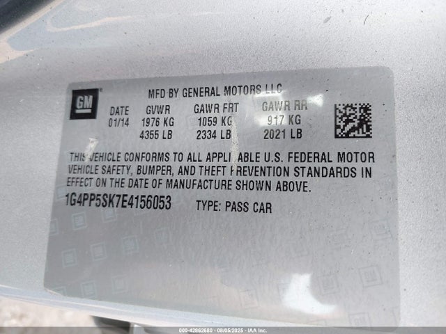 Buick lea 2014 1G4PP5SK7E4156053 Image 9