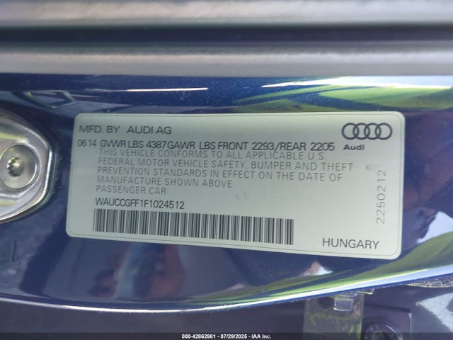 Audi A3 2015 WAUCCGFF1F1024512 Image 9
