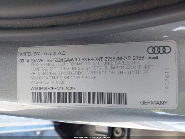 2014 AUDI A6 WAUFGAFC5EN157429 Photo 8