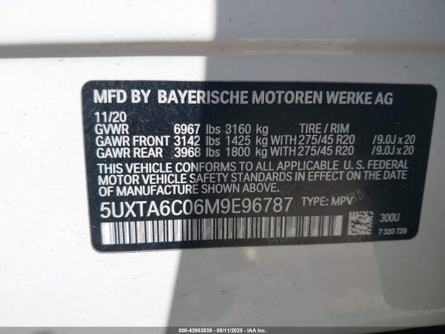 2021 BMW X5 PHEV 5UXTA6C06M9E96787 Photo 8