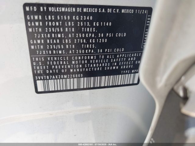 2024 VOLKSWAGEN TIGUAN 3VVTB7AX2RM226869 Photo 8