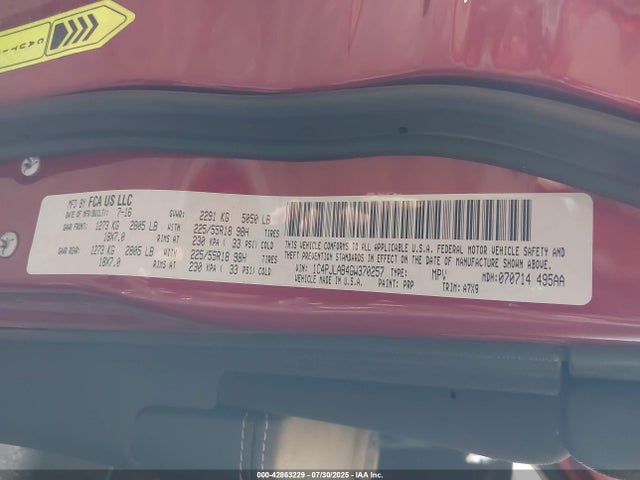 1C4PJLAB4GW370257 Jeep Cherokee