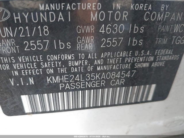 Hyundai gdi nu 2019 KMHE24L35KA084547 Image 9