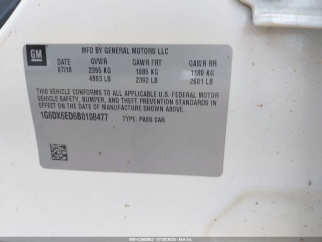 2011 CADILLAC STS 1G6DX6ED6B0108477 Photo 8