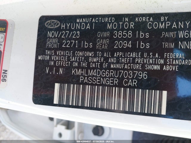 KMHLM4DG6RU703796 Hyundai mpi nu pe