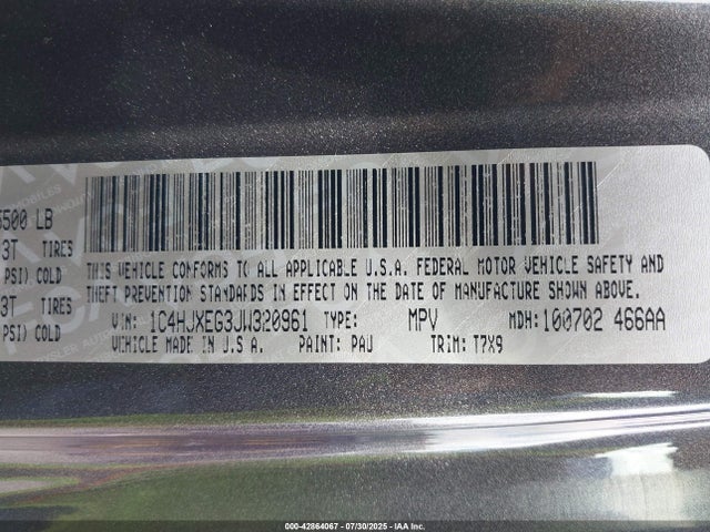 1C4HJXEG3JW320961 Jeep Wrangler