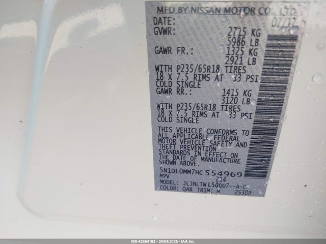 5N1DL0MM7HC554969 Infiniti 2017