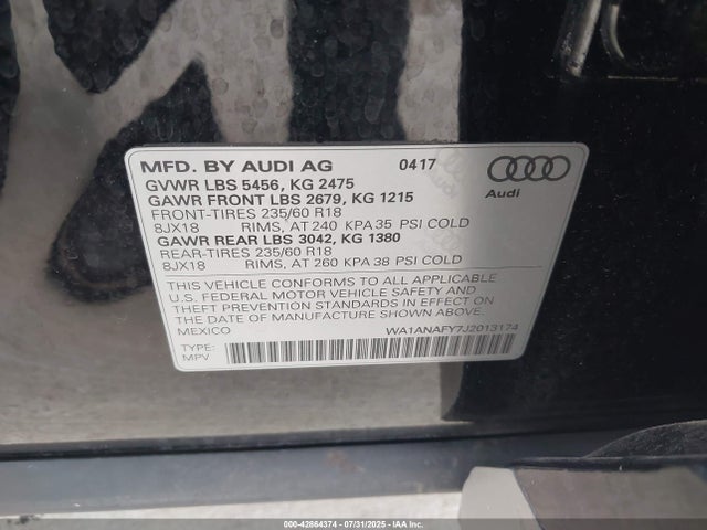 2018 AUDI Q5 WA1ANAFY7J2013174 Photo 8