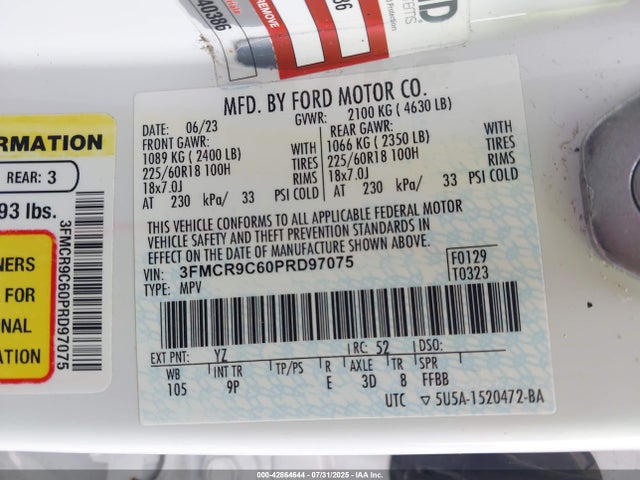 Ford dragon 2023 3FMCR9C60PRD97075 Image 9