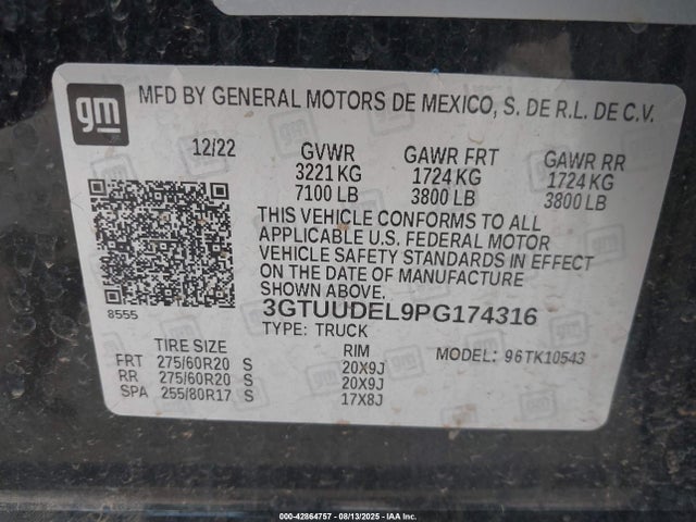 GMC l87 2023 3GTUUDEL9PG174316 Image 9