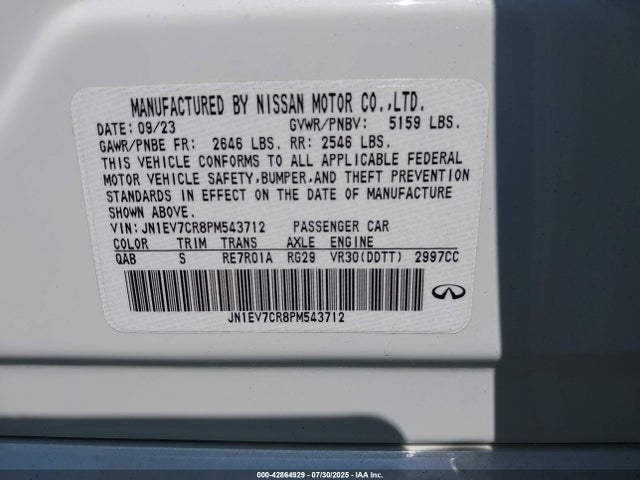 Infiniti T 2023 JN1EV7CR8PM543712 Image 21