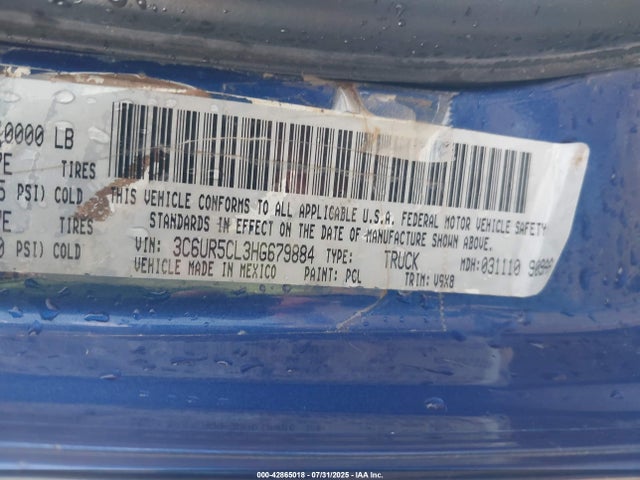 3C6UR5CL3HG679884 RAM 2500