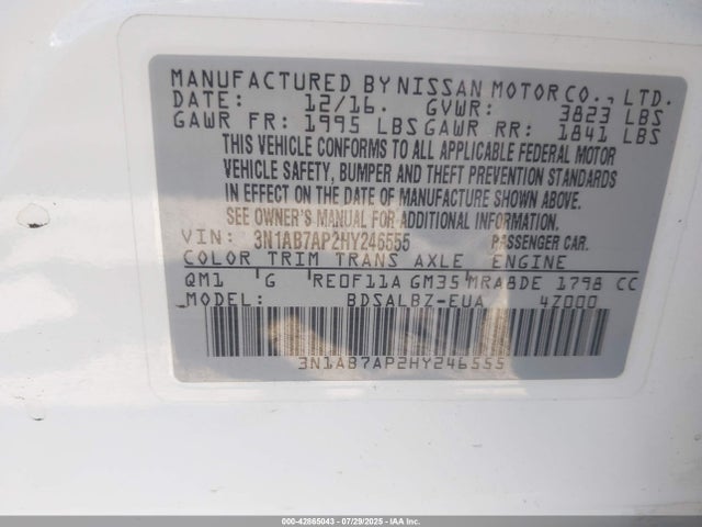 Nissan 2017 2017 3N1AB7AP2HY246555 Image 9