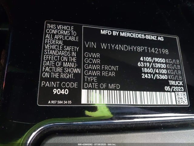 W1Y4NDHY8PT142198 Mercedes Benz Om654