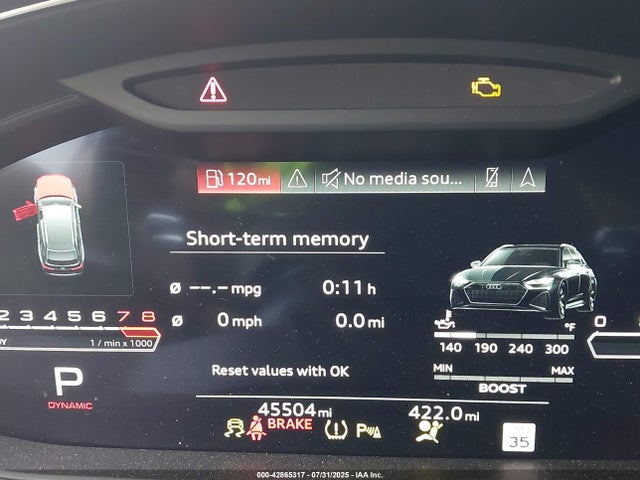 WUA1CBF20MN900439 Audi Rs 6 Avant Tfsi Quattro Tiptronic