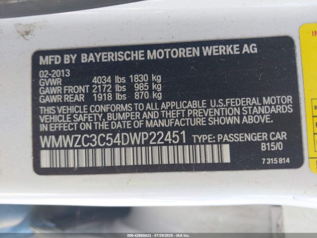 2013 MINI COUNTRYMAN WMWZC3C54DWP22451 Photo 8