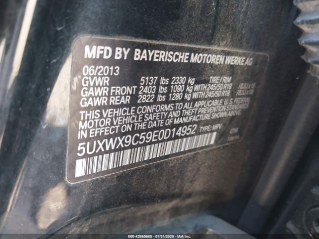 2014 BMW X3 5UXWX9C59E0D14952 Photo 8