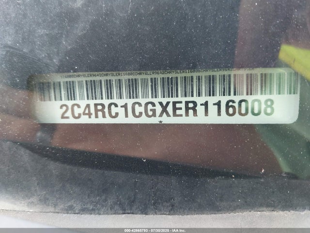 Chrysler 2014 2014 2C4RC1CGXER116008 Image 9